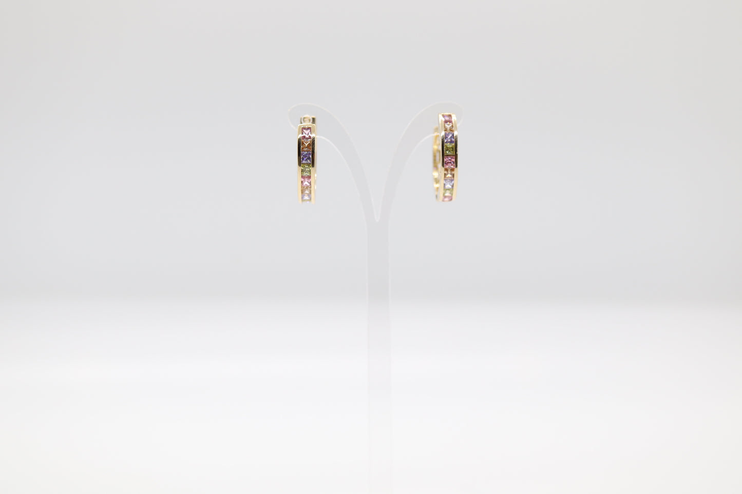 Radiant Gold Multi-Colored Earrings