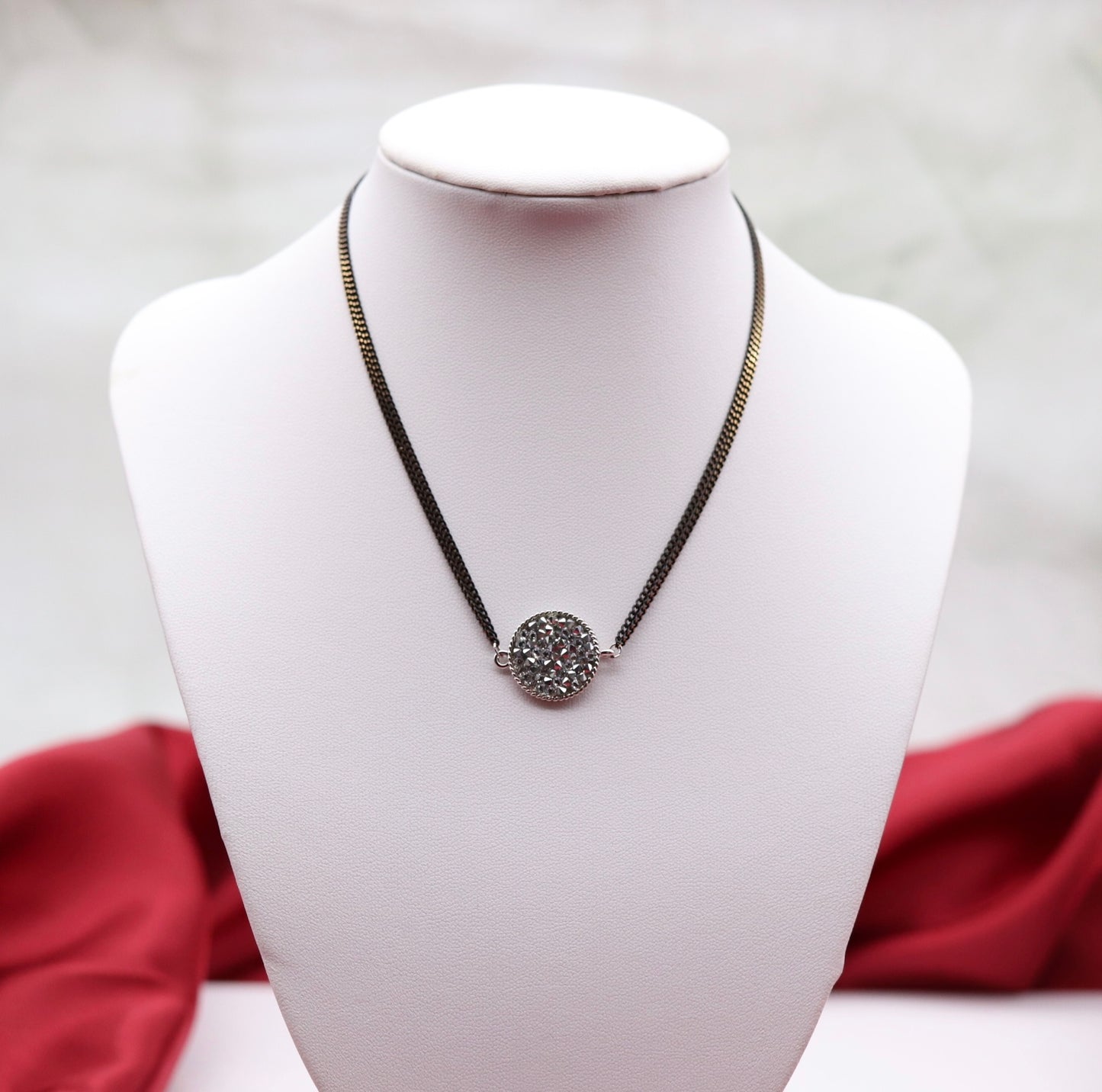 Black Swarovski Necklace