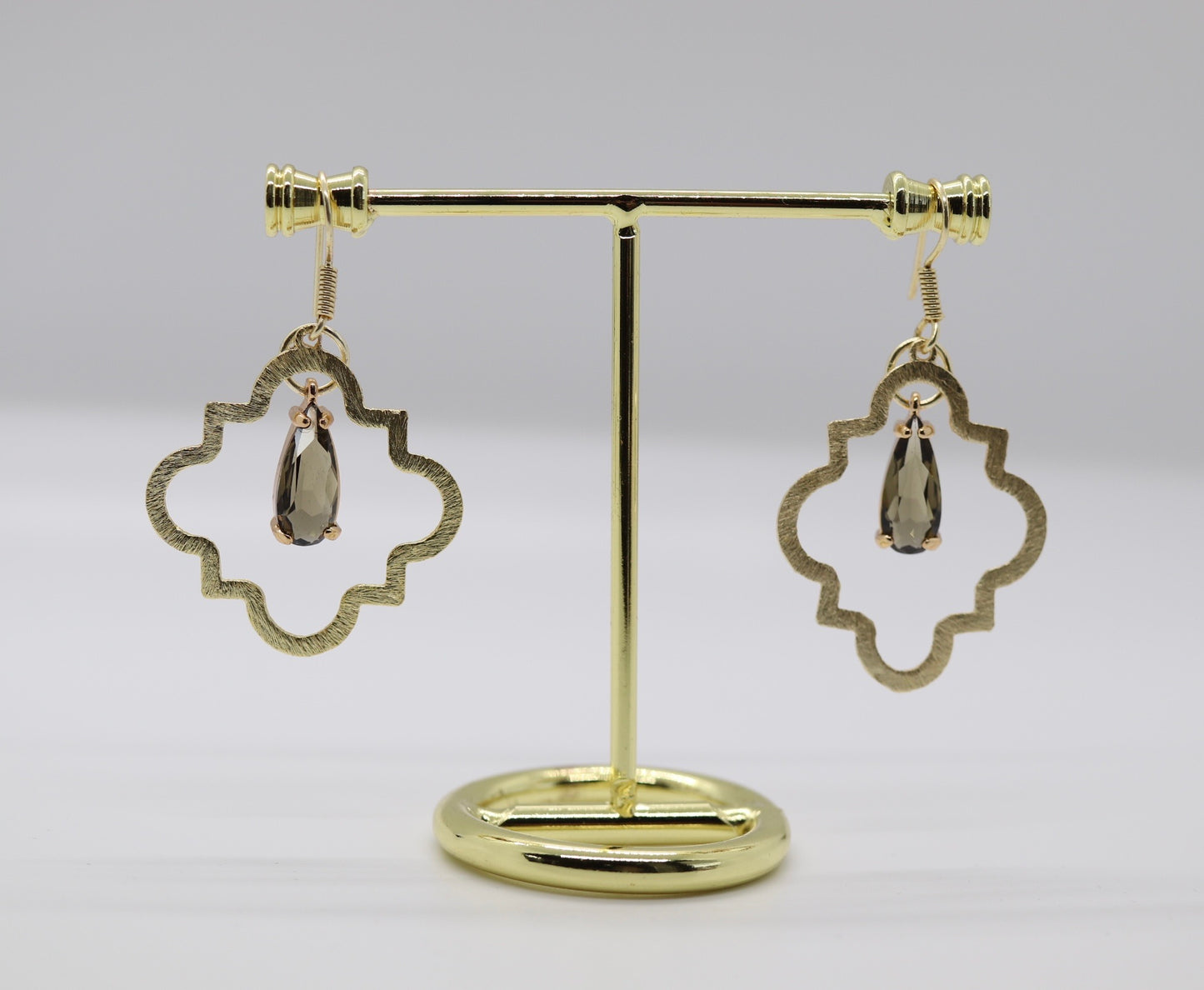 Beautiful Gold and Quartz Earrings