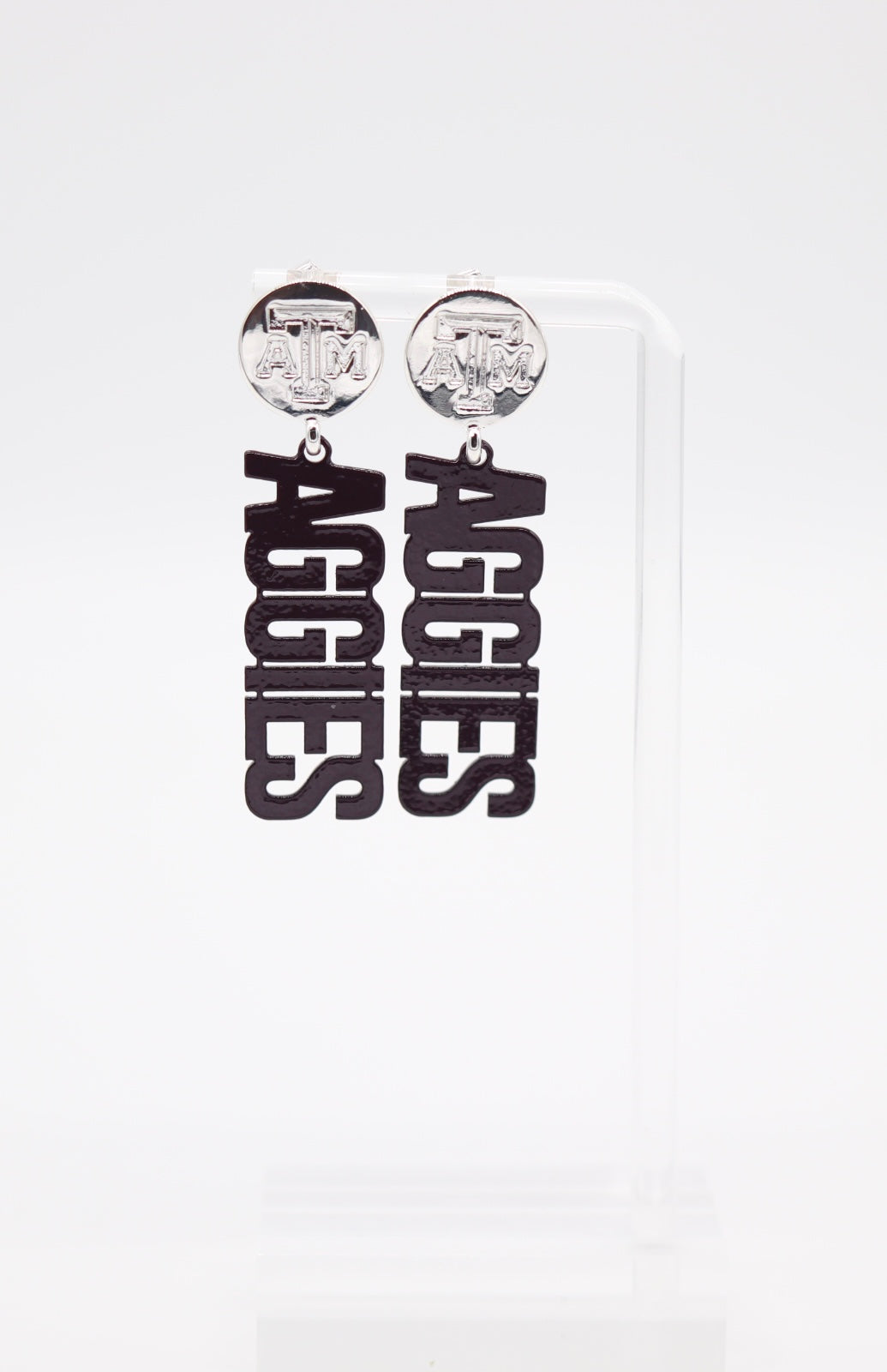 Maroon Texas A&M Earrings