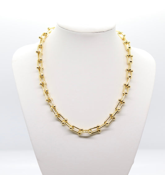 Large Gold Link Necklace