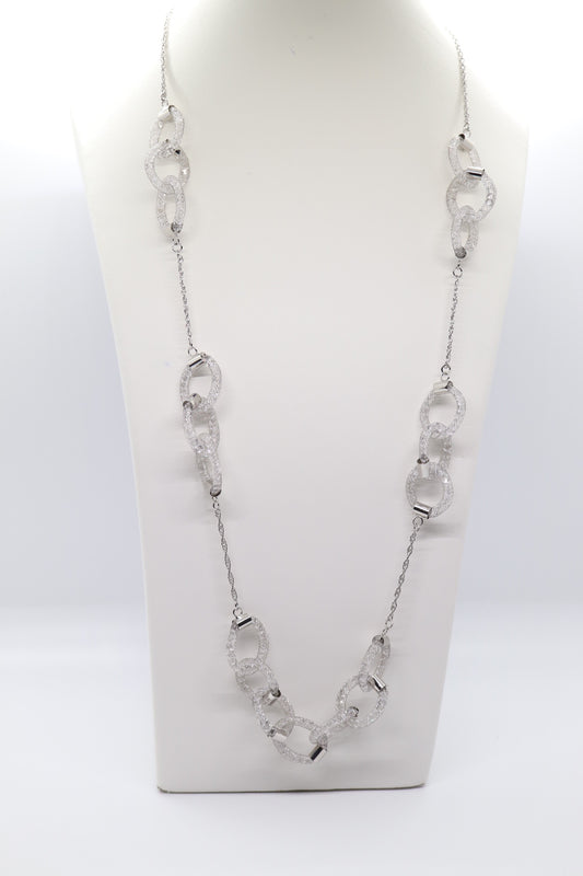 Silver  Sparkling Necklace