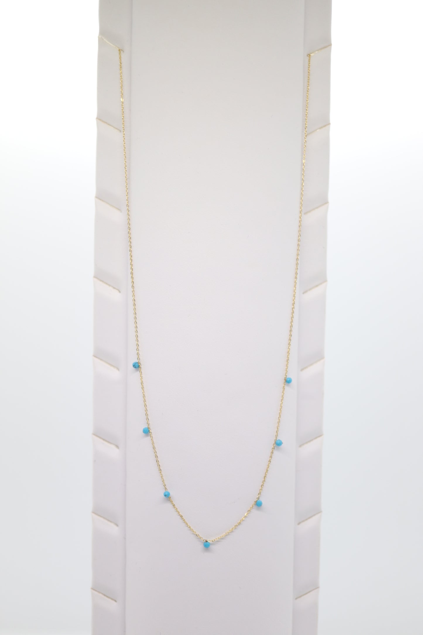 NBM Ultra Fine Chain w/Semi-Precious Stone Necklace