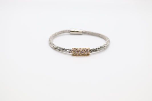Silver and Gold Bracelet