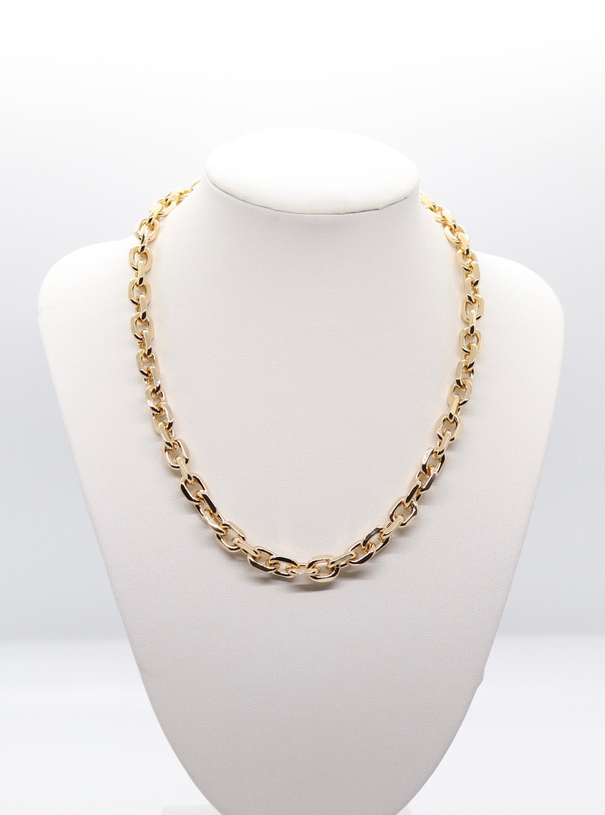 Gold Chain Link Necklace