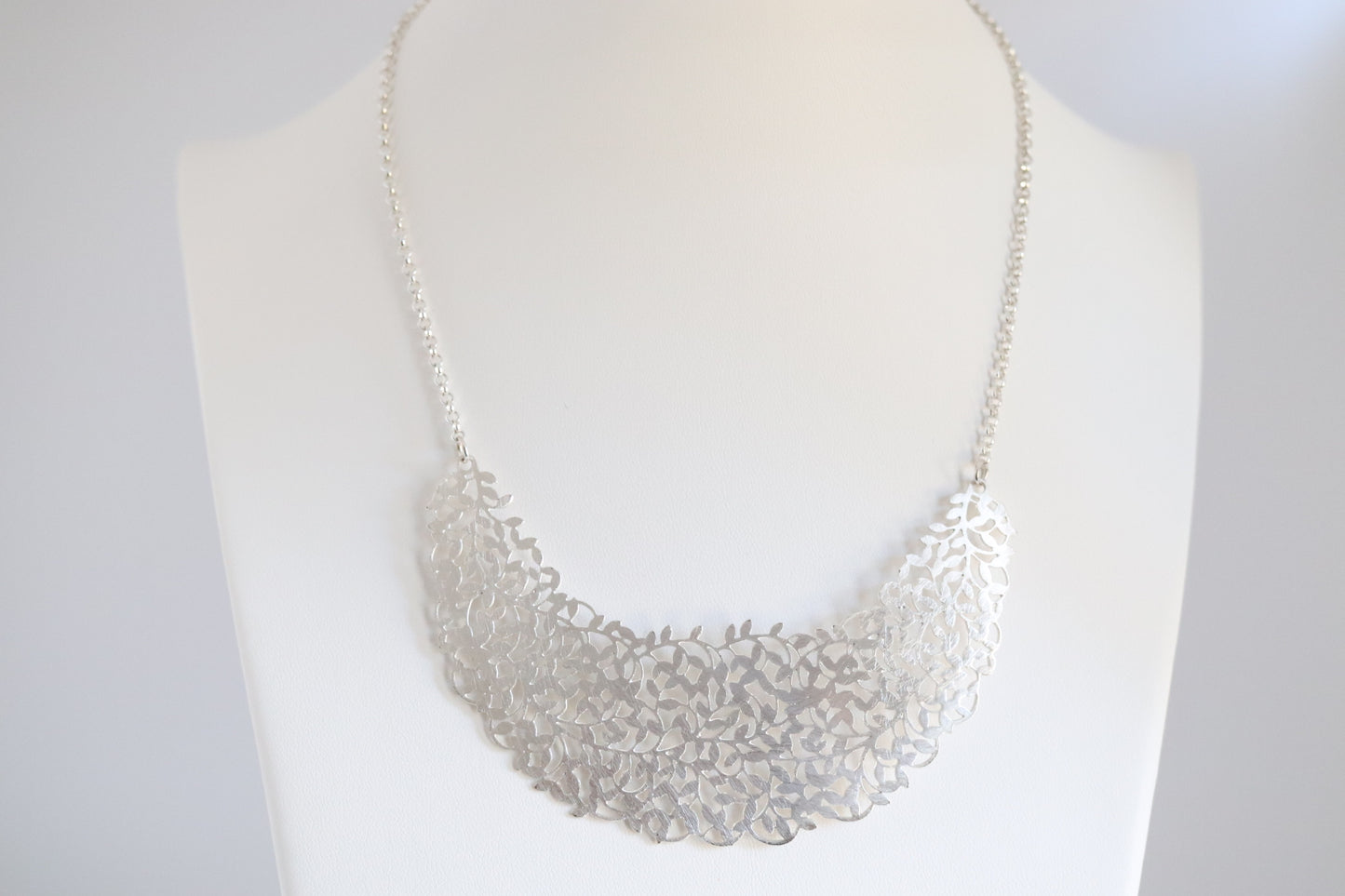 Silver Flower Necklace