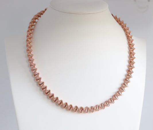 Rose Gold Elastic  Necklace