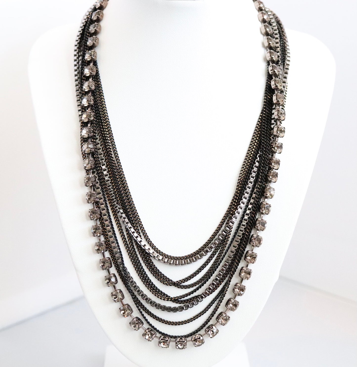 Multi-Layered CZ Necklace