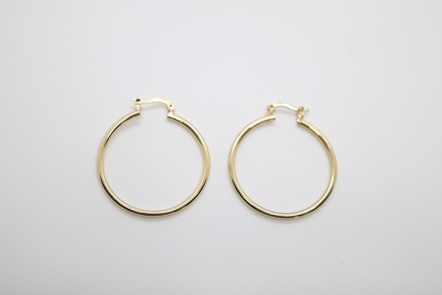 Large Thin Gold Hoop Earring