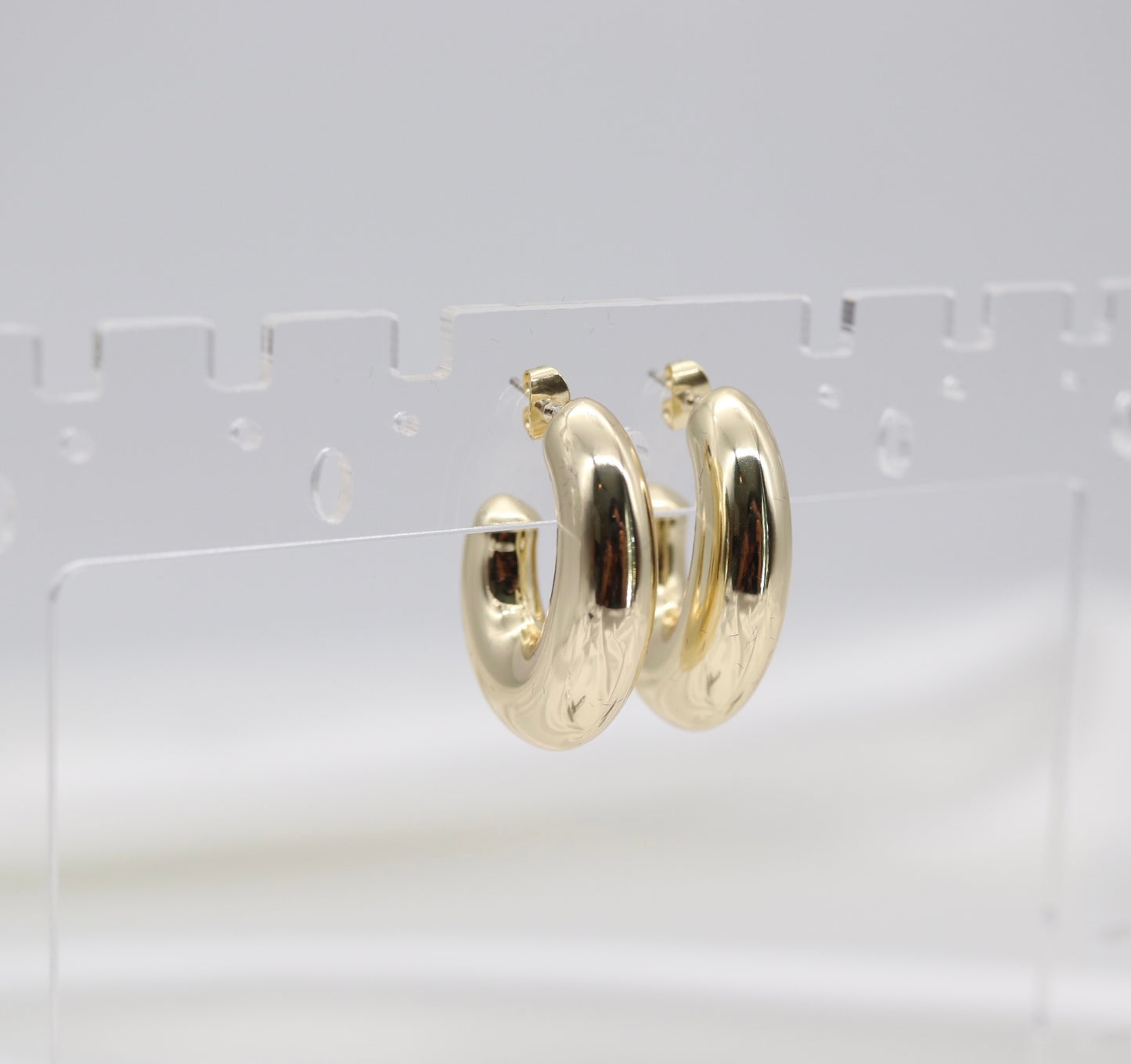 Chunky Gold Hoop Earrings