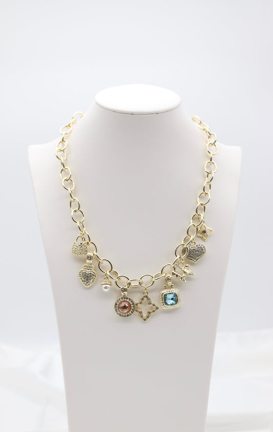 Gold Charm Necklace