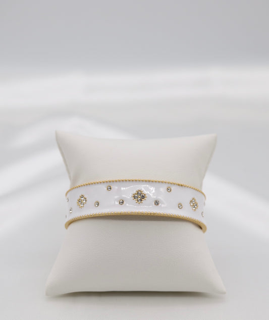 White Cuff Bracelet