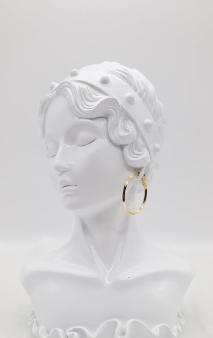 Classic Thin Gold Hoop Earrings
