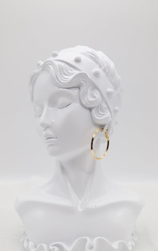 Classic Thin Gold Hoop Earrings