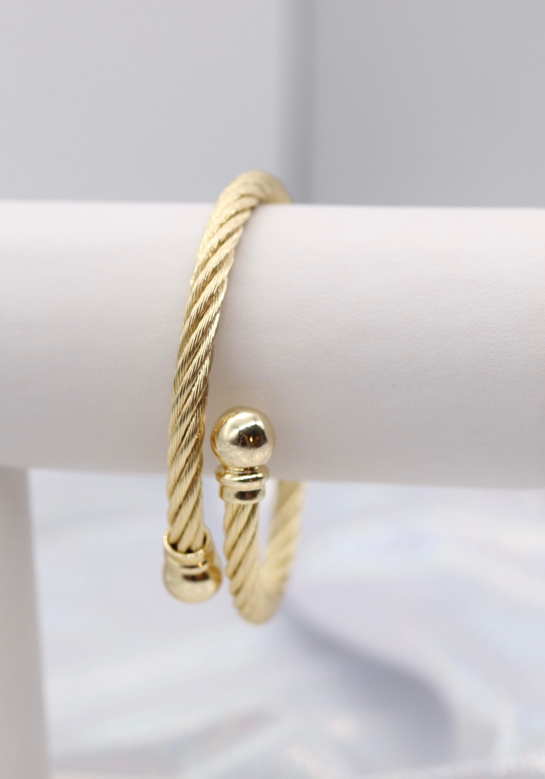 Gold Rope Cuff Bracelet