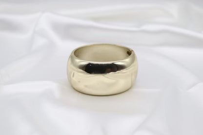 Chunky Gold Hinged Bracelet