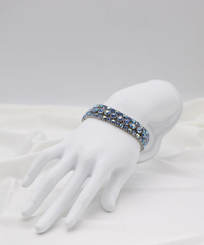 Sapphire Aurora Crystal Bracelet