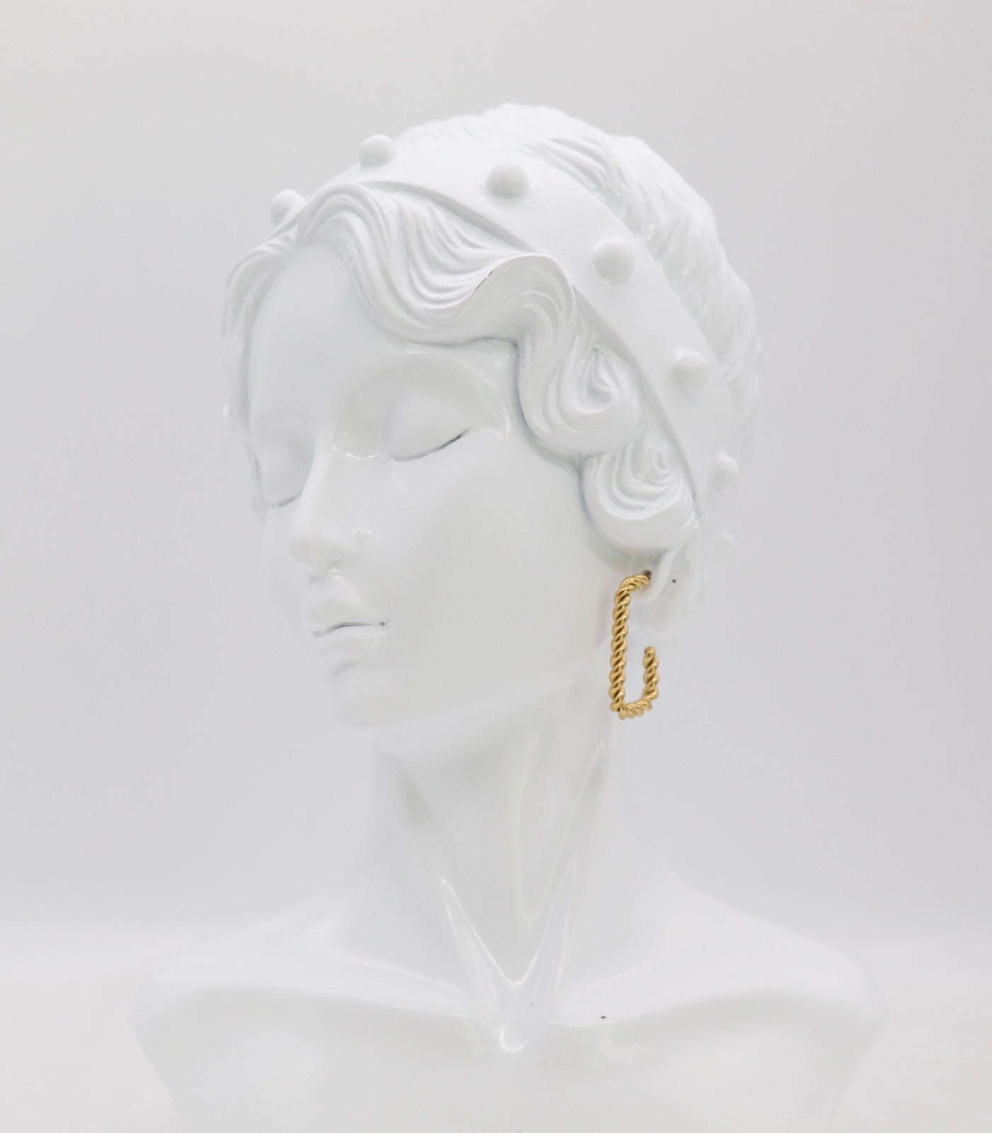 Twisted Rope Square Hoop Earrings