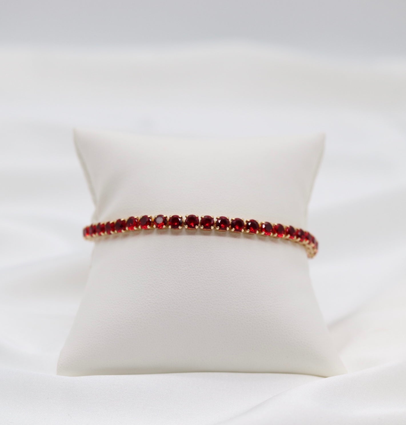 Ruby Radiance Tennis Bracelets
