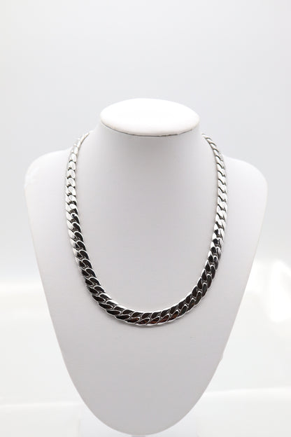 Silver Cubin Link Necklace