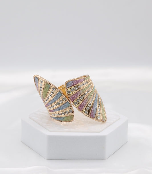 Colorful Cuff CZ Bracelet