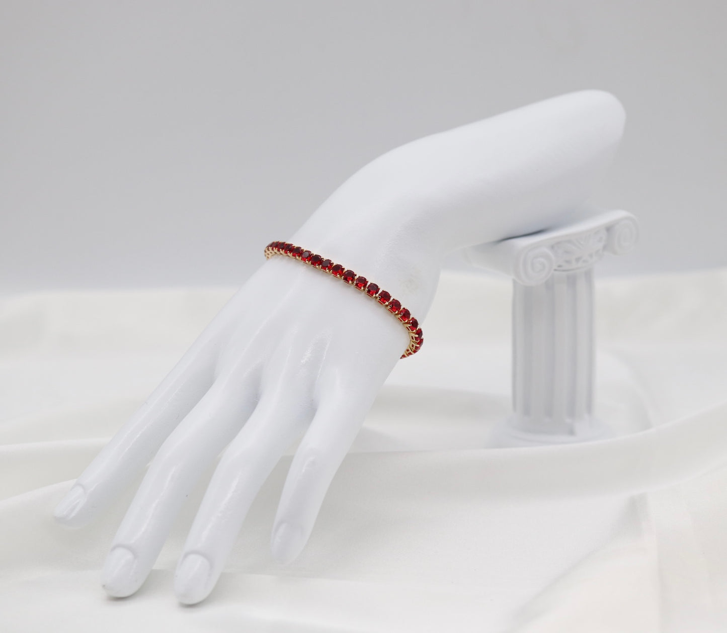 Ruby Radiance Tennis Bracelets