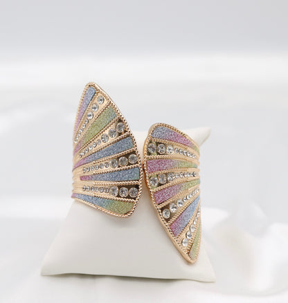 Colorful Cuff CZ Bracelet