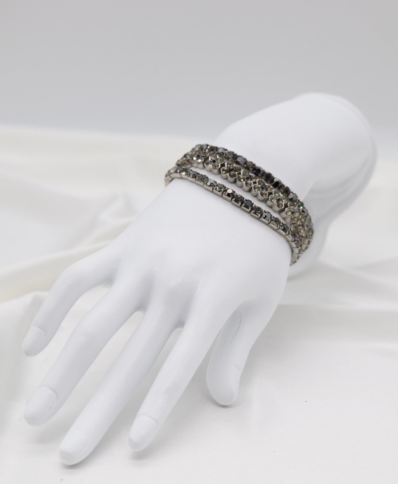 Smoky Crystal Flower Bracelet