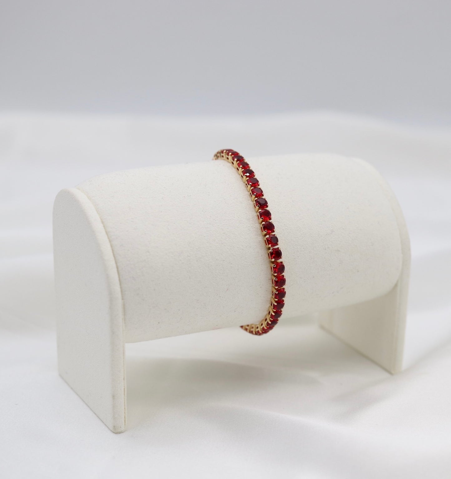 Ruby Radiance Tennis Bracelets