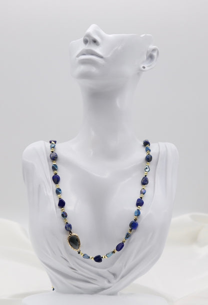 Royal Blue Gemstone Necklace