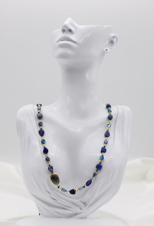 Royal Blue Gemstone Necklace