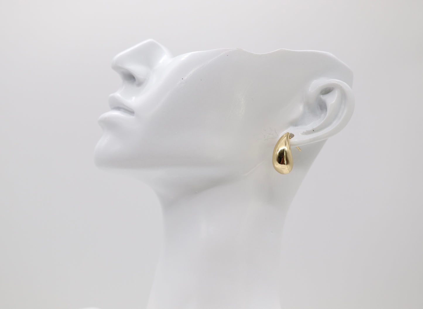 Chunky Gold Teardrop Earrings