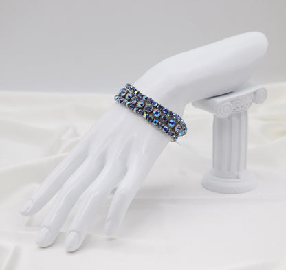 Sapphire Aurora Crystal Bracelet
