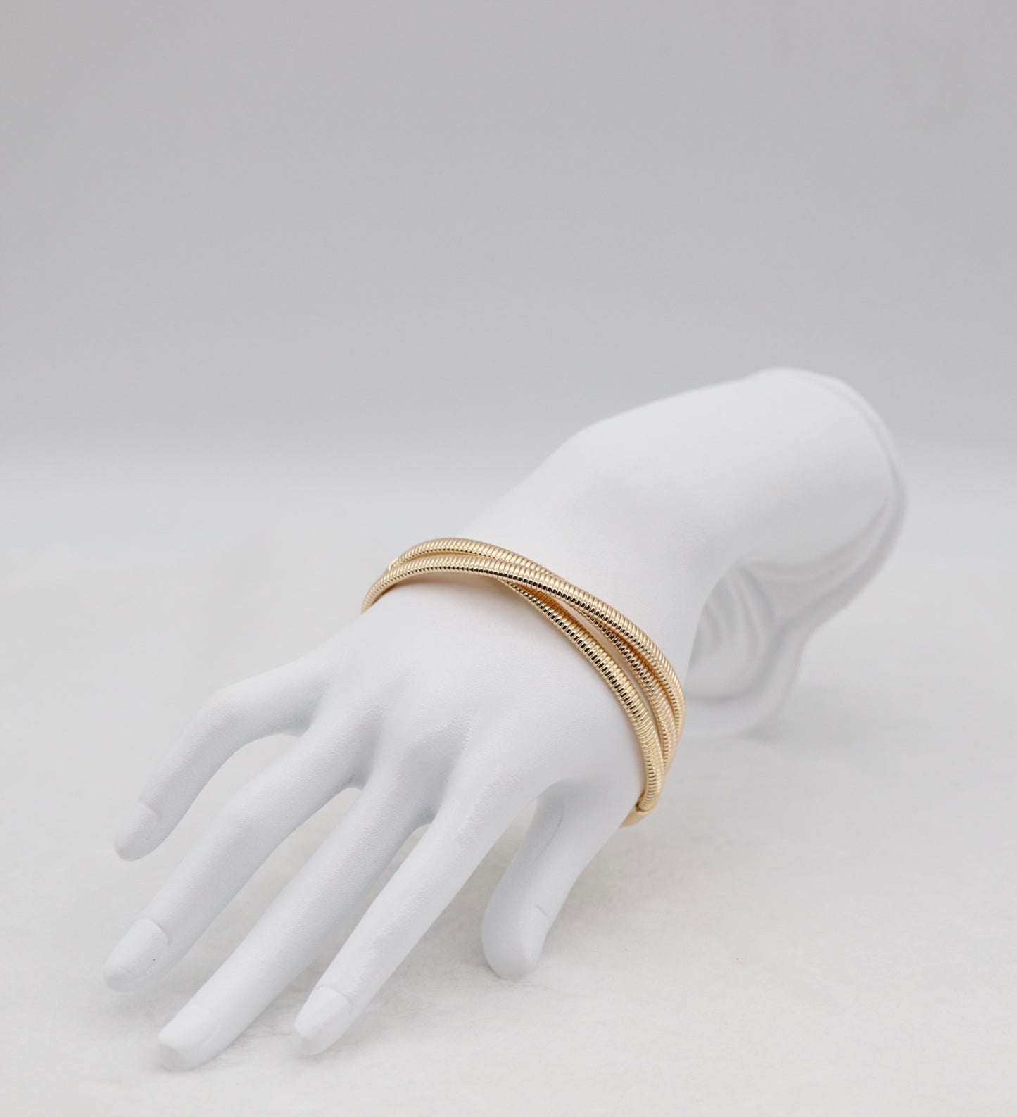 Gold Coil Wrap Bracelet – Modern Elegance