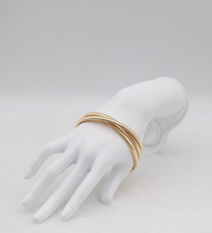 Gold Coil Wrap Bracelet – Modern Elegance