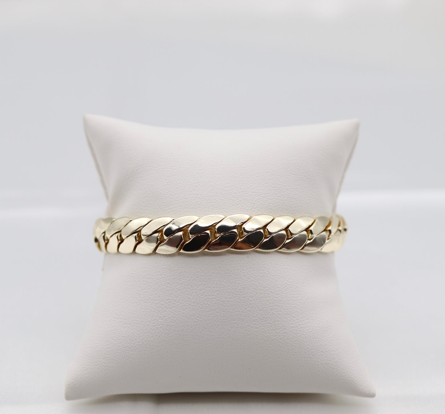 Gold Cubin Link Bracelet