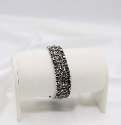 Smoky Crystal Flower Bracelet