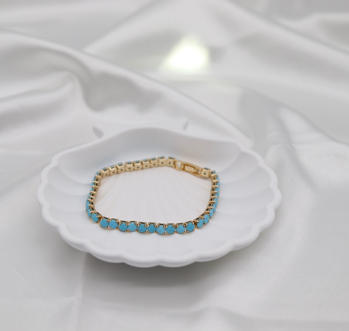 Mini Fashion Turquoise Tennis Bracelet