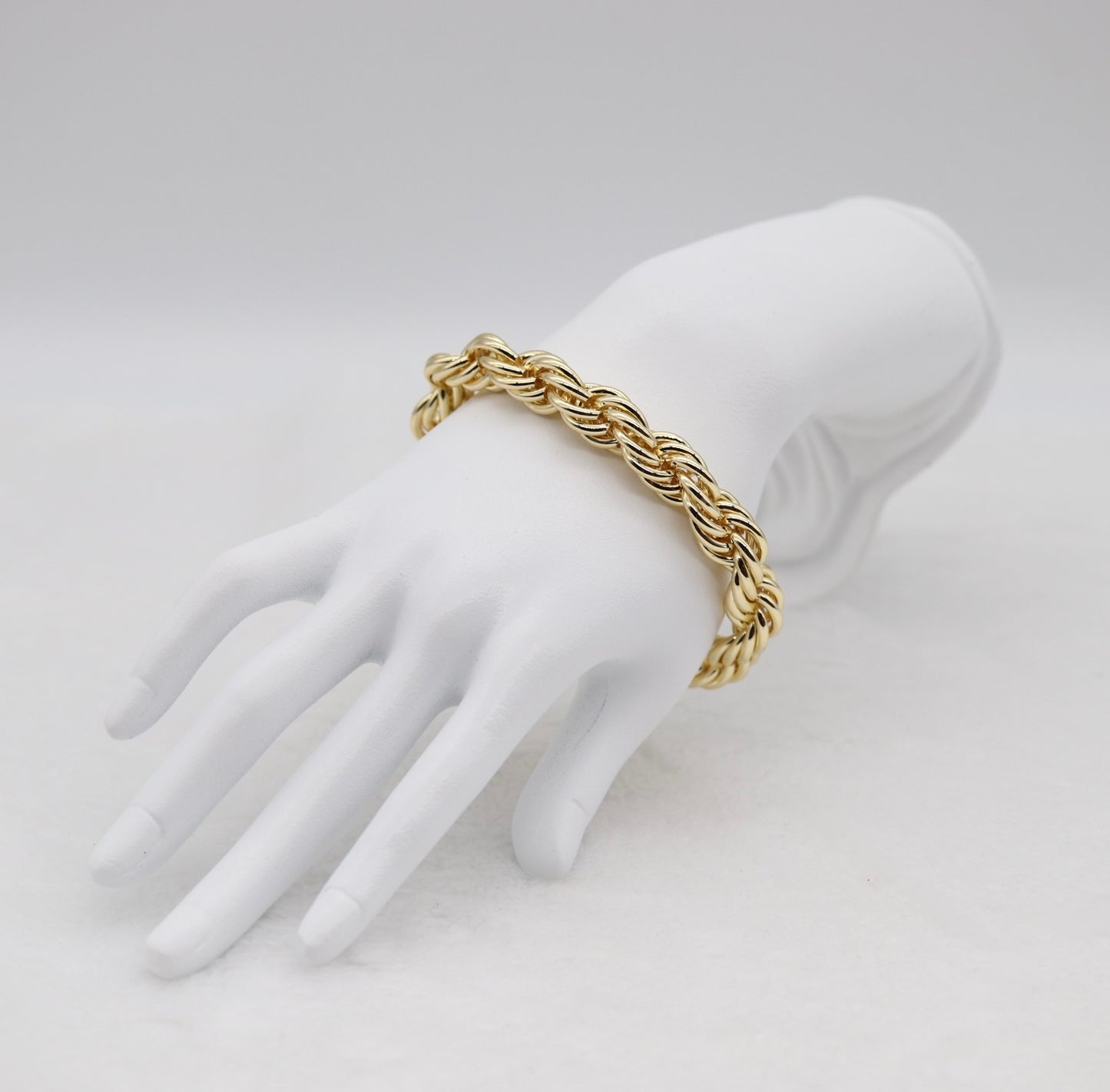 Twisted Rope Gold Bracelet – Classic Statement Piece