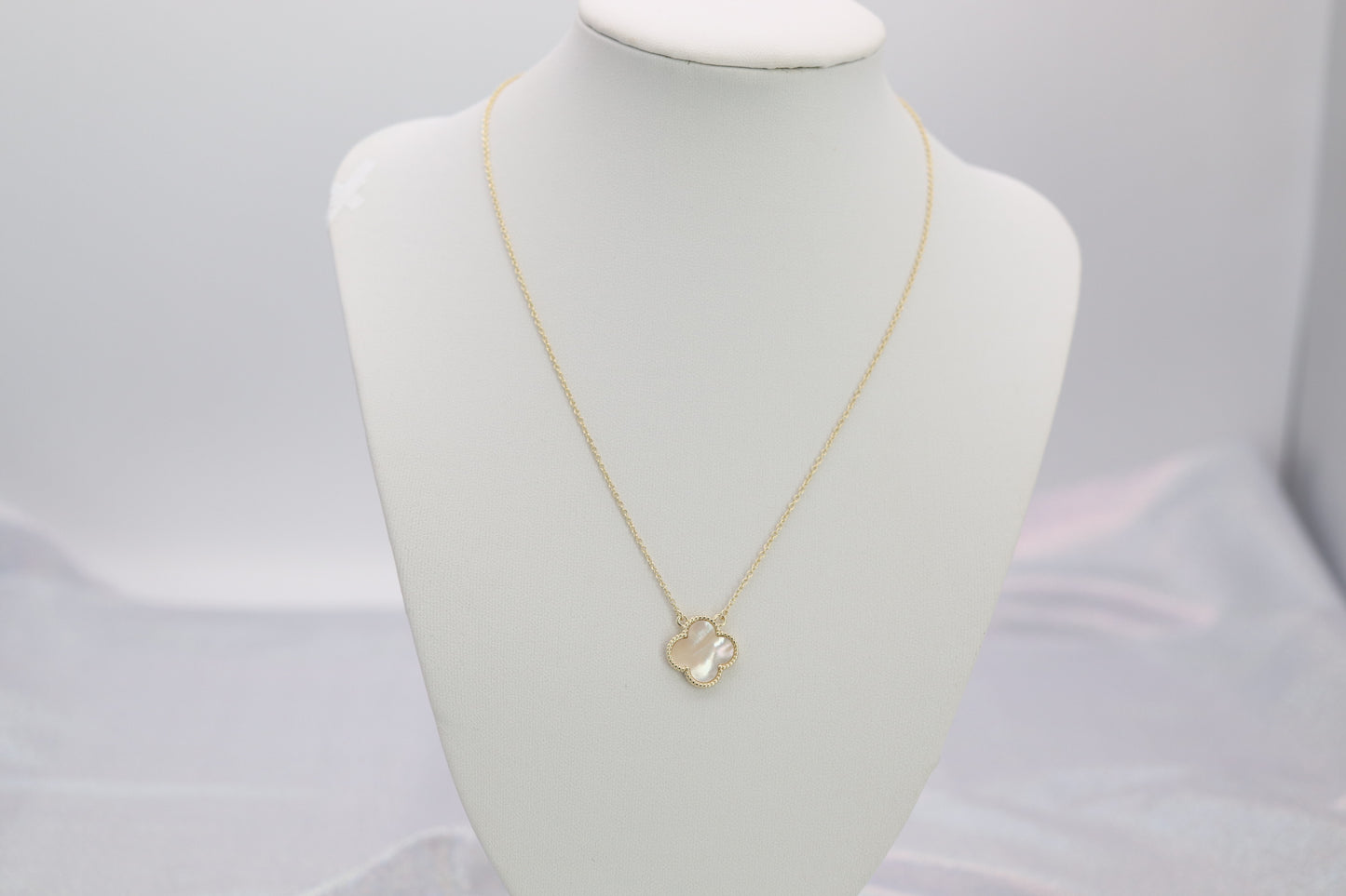 Ivory Clover Gold Necklace