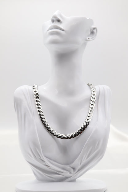 Silver Cubin Link Necklace