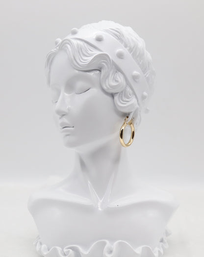 Textured Gold Hoop Earrings