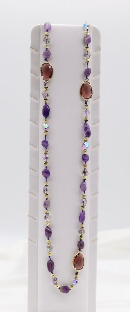 Amethyst Rose Radiance Necklace