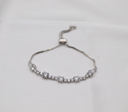 Radiant CZ Silver Tennis Bracelet