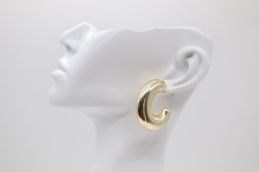 Chunky Gold Hoop Earrings