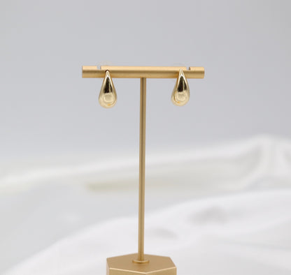 Chunky Gold Teardrop Earrings