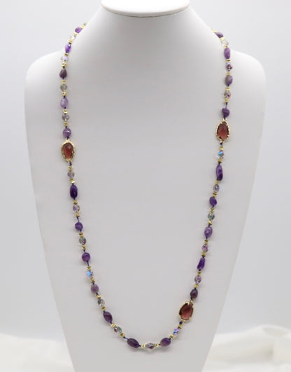 Amethyst Rose Radiance Necklace
