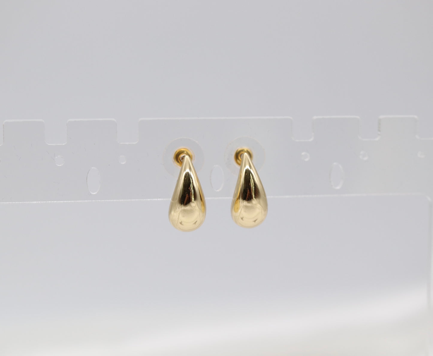 Chunky Gold Teardrop Earrings