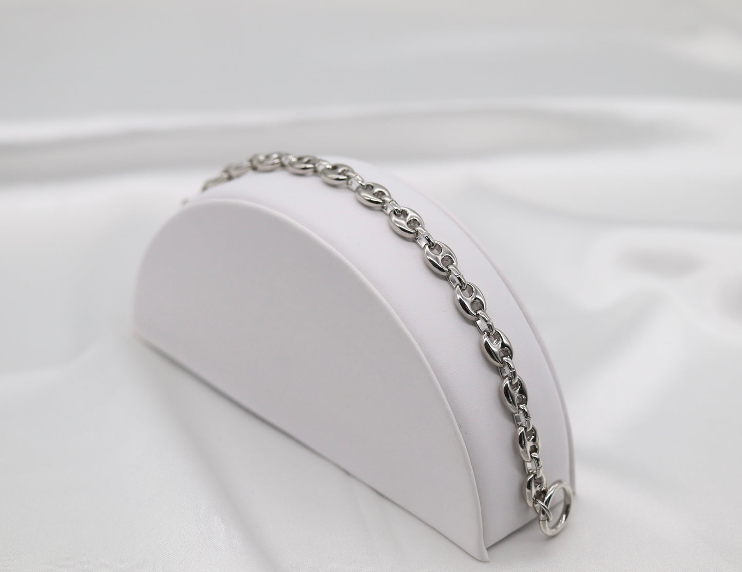 Silver Small Mariner Chain Bracelet