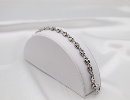 Silver Small Mariner Chain Bracelet